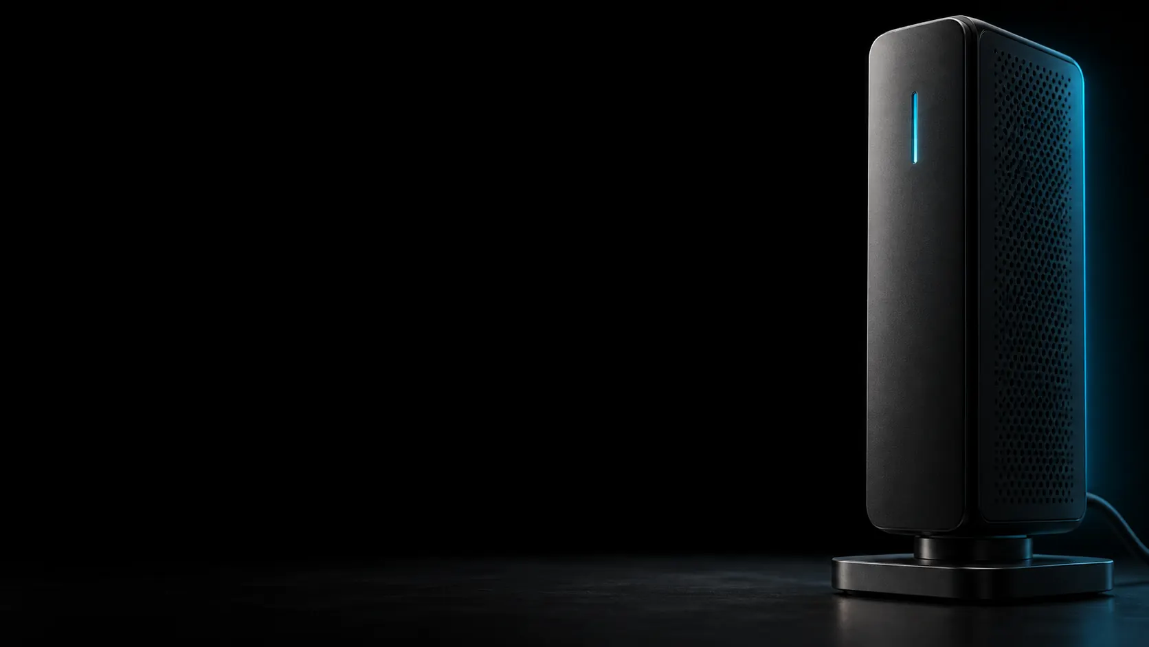 IE Sicilia network appliance on a black background
